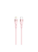  Tellur Silicone Type-C to Lightning Cable PD30W 1m Pink