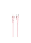  Tellur Silicone Type-C to Type-C Cable PD60W 1m Pink