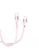  Tellur Silicone Type-C to Type-C Cable PD60W 1m Pink Hover