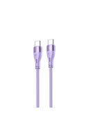  Tellur Silicone Type-C to Type-C Cable PD60W 1m Purple