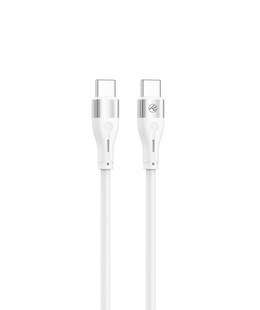  Tellur Silicone Type-C to Type-C Cable PD60W 1m White  Hover