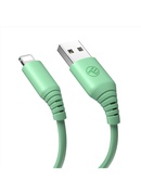  Tellur Silicone USB to Lightning Cable 3A 1m Green Hover