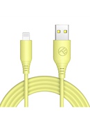  Tellur Silicone USB to Lightning Cable 3A 1m Yellow