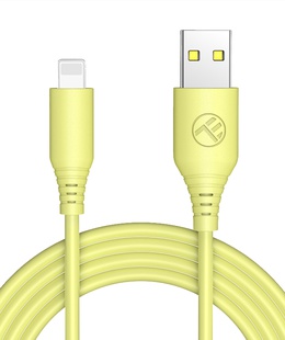  Tellur Silicone USB to Lightning Cable 3A 1m Yellow  Hover