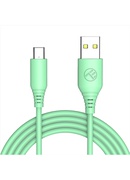  Tellur Silicone USB to Type-C Cable 3A 1m Green