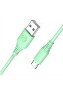  Tellur Silicone USB to Type-C Cable 3A 1m Green Hover