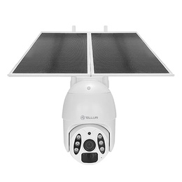  Tellur Smart WiFi Solar Camera P&T 3MP, 2K UltraHD, PIR, 20W solar panel, white