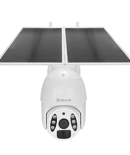  Tellur Smart WiFi Solar Camera P&T 3MP, 2K UltraHD, PIR, 20W solar panel, white  Hover