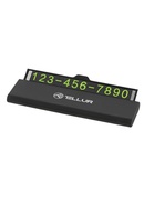  Tellur Temporary Car Parking Phone Number Card Black Hover