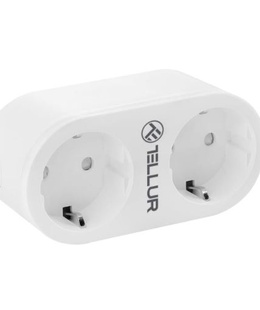  Tellur WiFi AC Dual Plug, Energy reading, 16A, 2400W  Hover