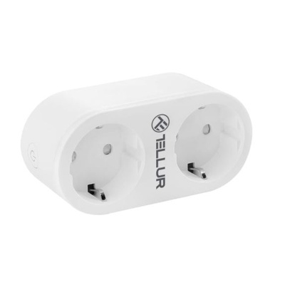  Tellur WiFi AC Dual Plug, Energy reading, 16A, 2400W