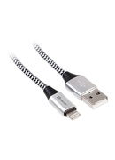  Tracer 46268 Lighting USB 2.0 Iphone AM 1m Black Silver