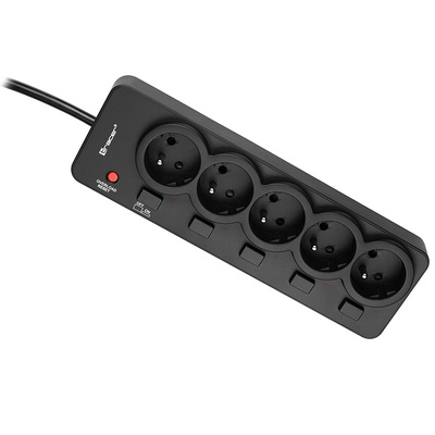  Tracer 46976 PowerGuard 1.8m Black (5 Outlets)