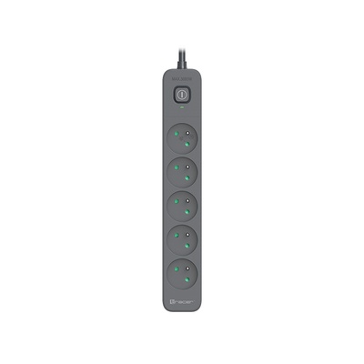  Tracer 47024 Zebra mobile ready 1.5m (5 outlets + 2USB 2,1A)