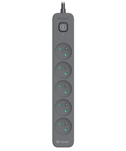  Tracer 47429 Zebra mobile ready 1.5m (5 outlets + 2USB 2,1A)  Hover