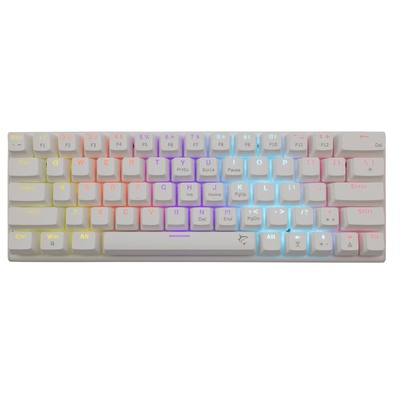 Tastatūra White Shark GK-002211 Wakizashi White US Red Switches