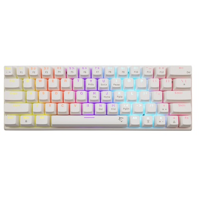 Tastatūra White Shark GK-002211V2  Wakizashi 2 White US Red Switches