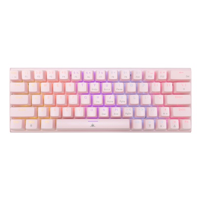 Tastatūra White Shark GK-002421V2 Wakizashi 2 Pink US-Blue.SW
