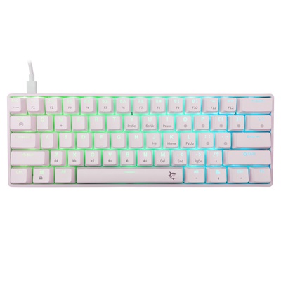 Tastatūra White Shark GK-004221 Shinobi-2  Blue switch, White US