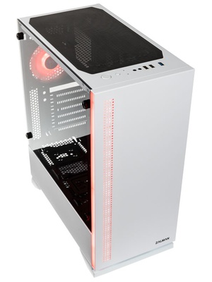  Zalman S5 White ATX, RGB fan + fan, T/G  Hover