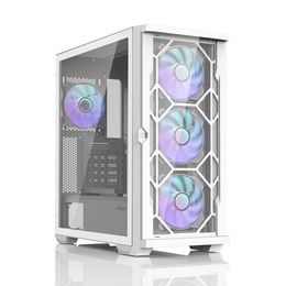  Zalman Z10 DUO  ATX ZM-IF120 x4 White