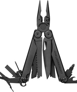  Daudzfunkcionāls instruments Leatherman Multitool WAVE Plus Melns  Hover