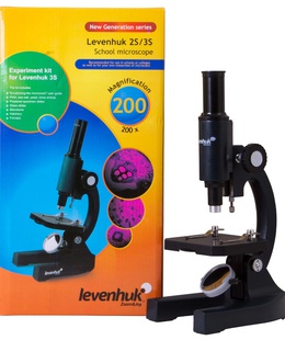  Ahromatiskais Mikroskops ar Monokulāro Galvu Levenhuk 2S NG 200x  Hover