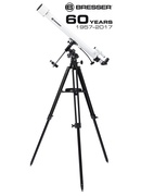  Teleskops, Refractor Classic 60/900 EQ, BRESSER ar telefona adapteri