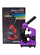  Mikroskops Levenhuk Rainbow 2L Ametists 40x - 400x ar eksperimenta komplektu K50 Hover
