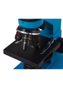  Mikroskops ar Eksperimentālo Komplektu K50 Levenhuk Rainbow 2L 40x - 400x Debesu Zilā Krās Hover