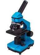  Mikroskops ar Eksperimentālo Komplektu K50 Levenhuk Rainbow 2L PLUS Debeszilā Krāsā 64x -
