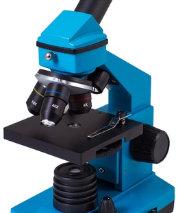  Mikroskops ar Eksperimentālo Komplektu K50 Levenhuk Rainbow 2L PLUS Debeszilā Krāsā 64x -  Hover
