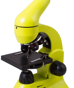  Mikroskops ar Eksperimentālo Komplektu K50 Levenhuk Rainbow 50L Laima krāsā 40x - 800x  Hover