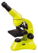  Mikroskops ar Eksperimentālo Komplektu K50 Levenhuk Rainbow 50L PLUS Laima krāsā 64x - 128 Hover