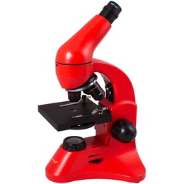  Mikroskops ar Eksperimentālo Komplektu K50 Levenhuk Rainbow 50L PLUS Oranžā krāsā 64x - 12