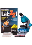  Mikroskops bērniem, Levenhuk LabZZ M101 Azure, 40x-640x, ar eksperimentu komplektu