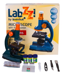  Mikroskops Bērniem ar Komplektu Levenhuk LabZZ M2 100x-900x  Hover