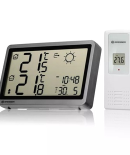  BRESSER mājas meteoroloģiskā stacija MeteoTemp HZ antracīta krāsa  Hover