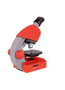  Mikroskops,Bresser Juniors 40x-640x Sarkans ar eksperimenta komplektu, ar telefona adapter