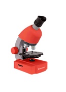  Mikroskops,Bresser Juniors 40x-640x Sarkans ar eksperimenta komplektu, ar telefona adapter Hover