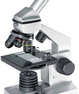  Mikroskops Bresser Junior Biolux CA 40X-1024X  ar eksperimentālo komplektu un viedtālruņa  Hover