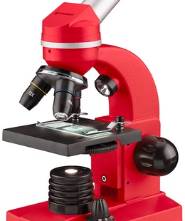  Mikroskops Bresser Junior Biolux SEL 40-1600x, sarkans  Hover