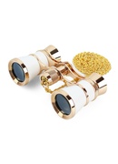  Teātra binoklis, balts ar ķede Levenhuk Broadway 325B