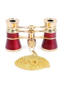  Teātra binoklis, sarkans ar ķede Levenhuk Broadway 325B