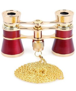  Teātra binoklis, sarkans ar ķede Levenhuk Broadway 325B  Hover