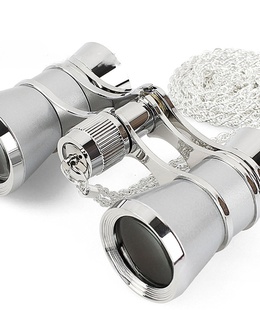  Teātra binoklis, sudraba ar ķede Levenhuk Broadway 325B  Hover