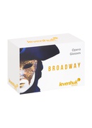  Teātra binoklis, sudraba ar ķede Levenhuk Broadway 325B Hover