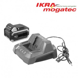  Ikra Mogatec 40V Li-Ion R3 Charger Fast Atra Lādētājs