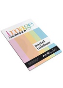  Krāsains papīrs IMAGE C. Pastel Rainbow A4 80g/m2,  7x10 lap.