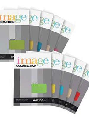  Krāsains papīrs IMAGE C. A4/50lp. 160g/m2 zila krāsa  Hover